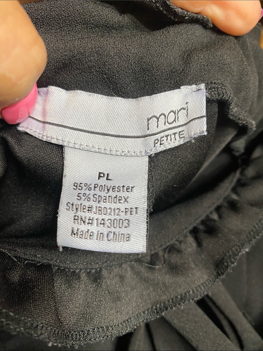 Black Paperbag Waist Tie Jogger Pants - Picture 2 of 8